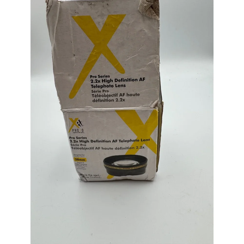 Xit Pro Series 2.2x High Definition AF Telephoto Lens 58mm Black Mount Accessory